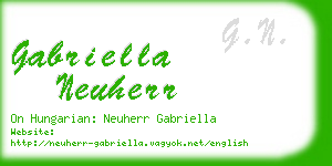 gabriella neuherr business card